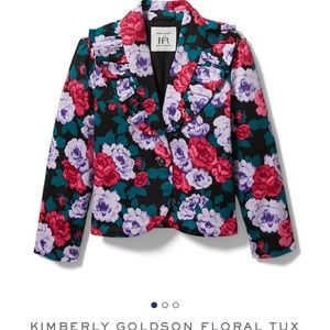 Kimberly Goldson collab with Janie and Jack- floral tux jacket
